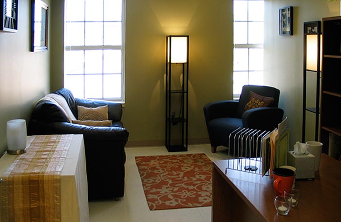 Student Counseling & Psychological Services therapy room