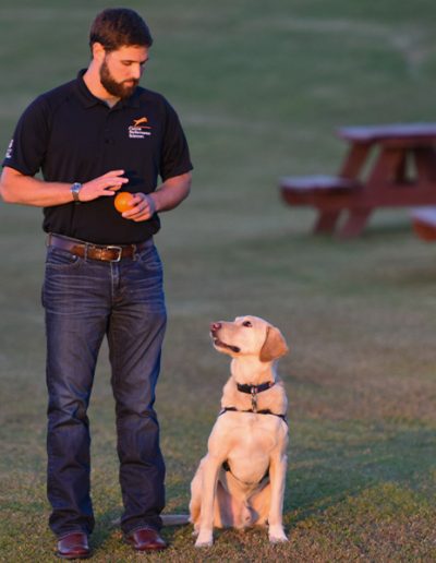 The anticipation is great. Dogtor Moose with Bart Rogers, Canine Performance Sciences.